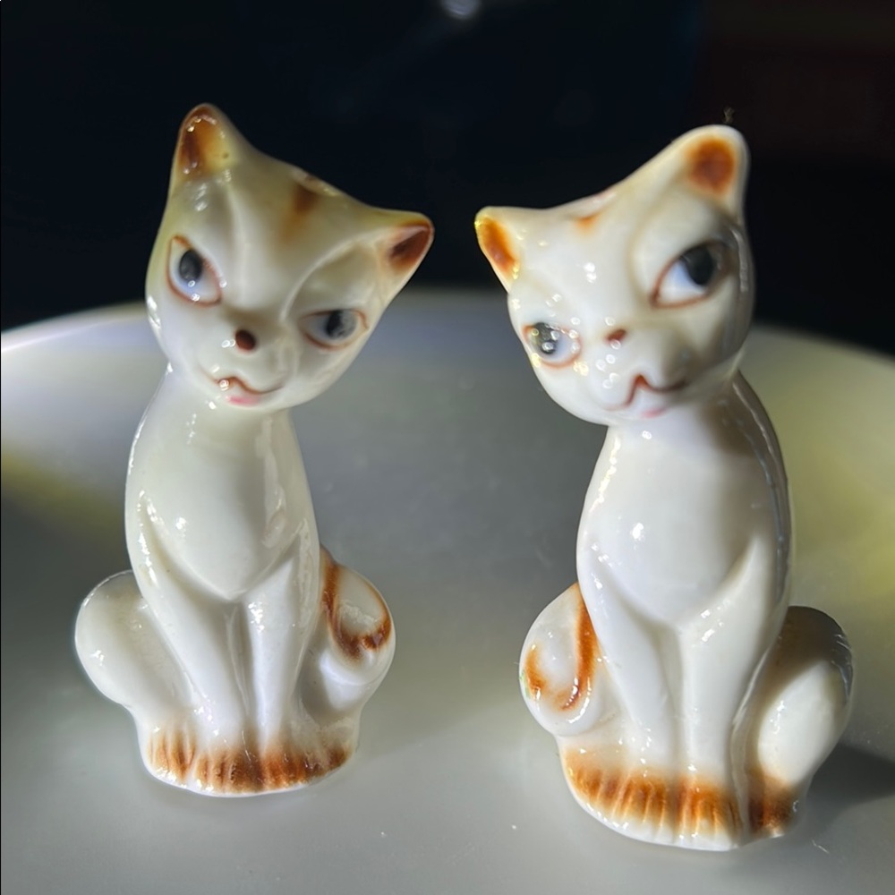 Vintage Siamese Cat Salt and Pepper Shaker Set